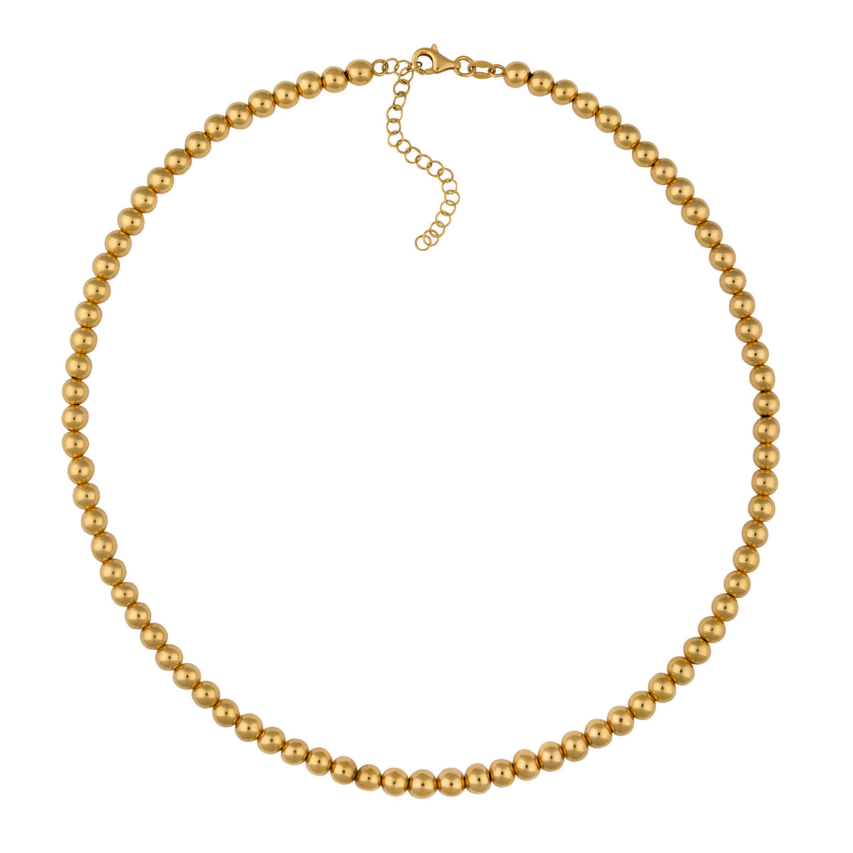 14K Gold 5mm Ball Choker – Maura Green