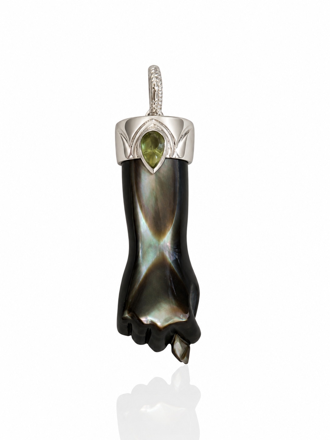 Sample Sale: Black Mother of Pearl Mano Figa
