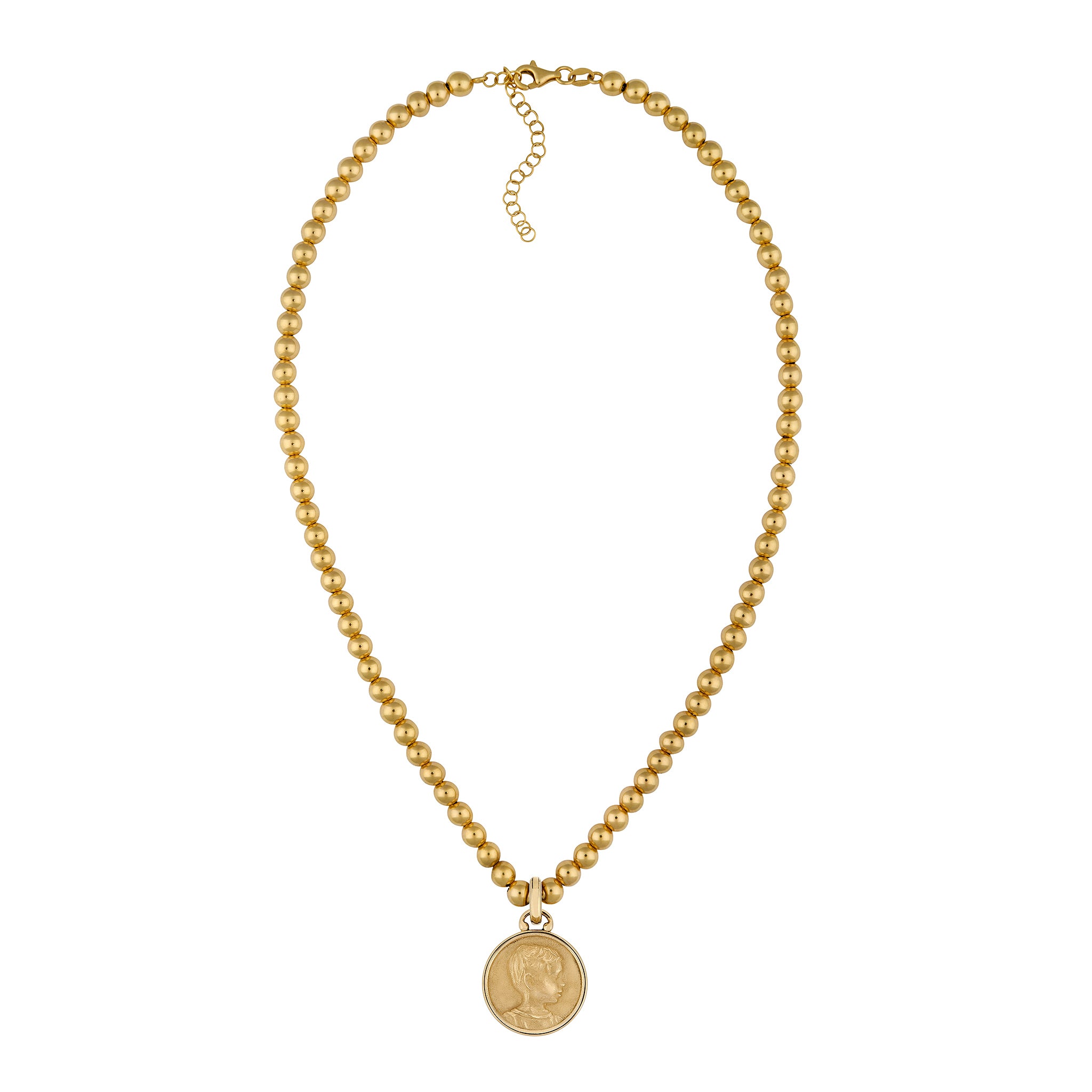14K Gold 5mm Ball Choker