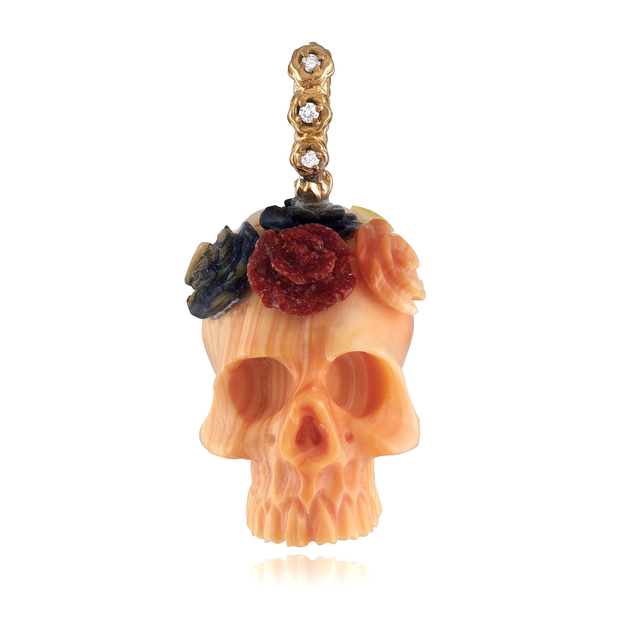 Skull With Flower Crown