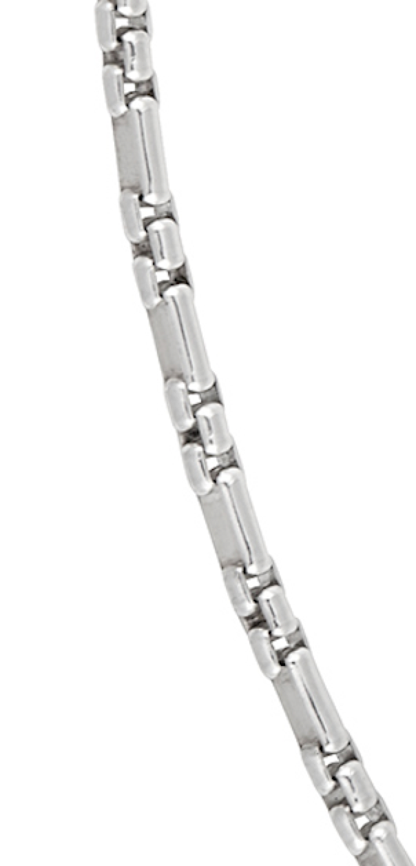 Elongated Station Box Chain in Silver – Maura Green