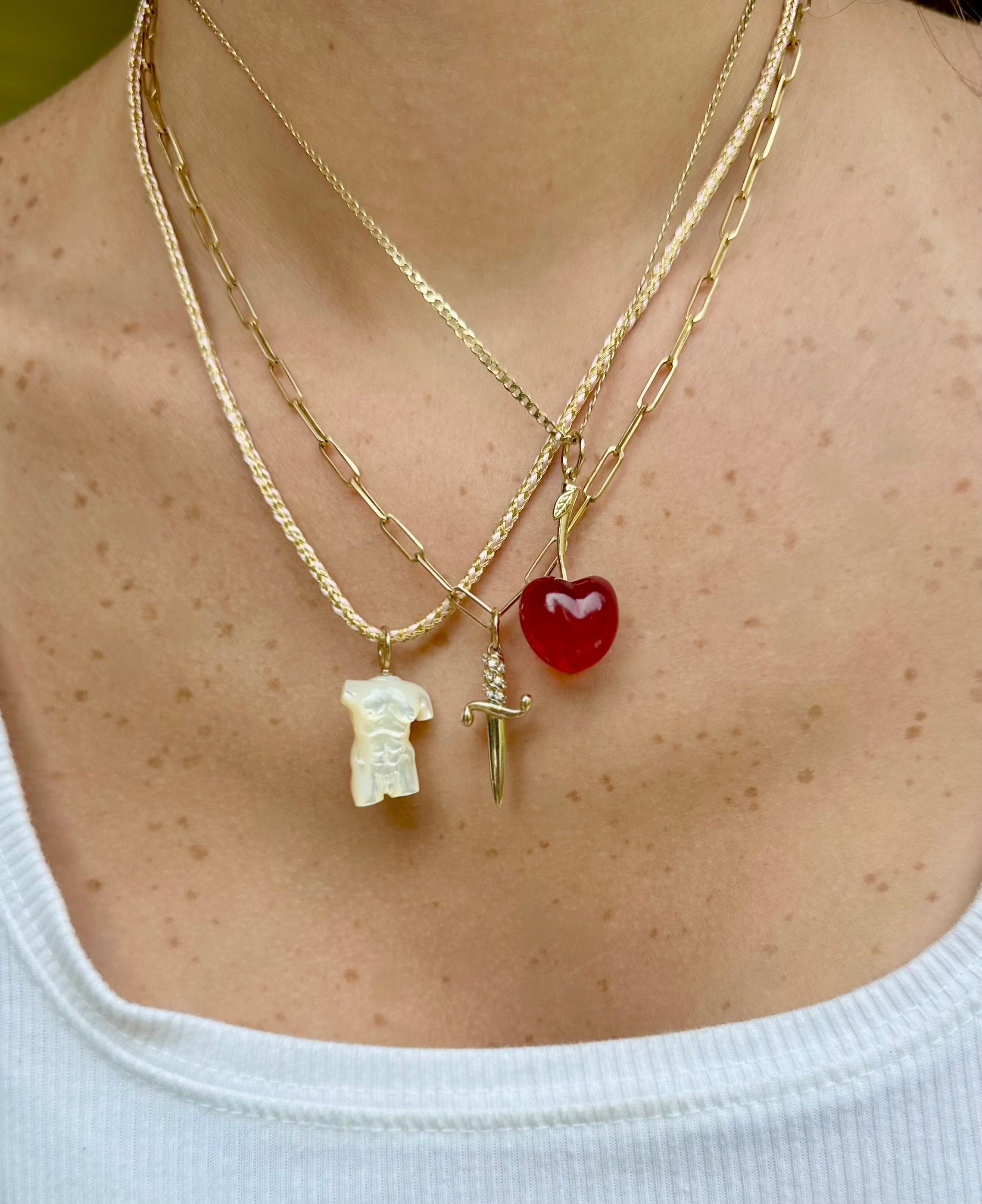 Dagger in 14K Gold with Diamond
