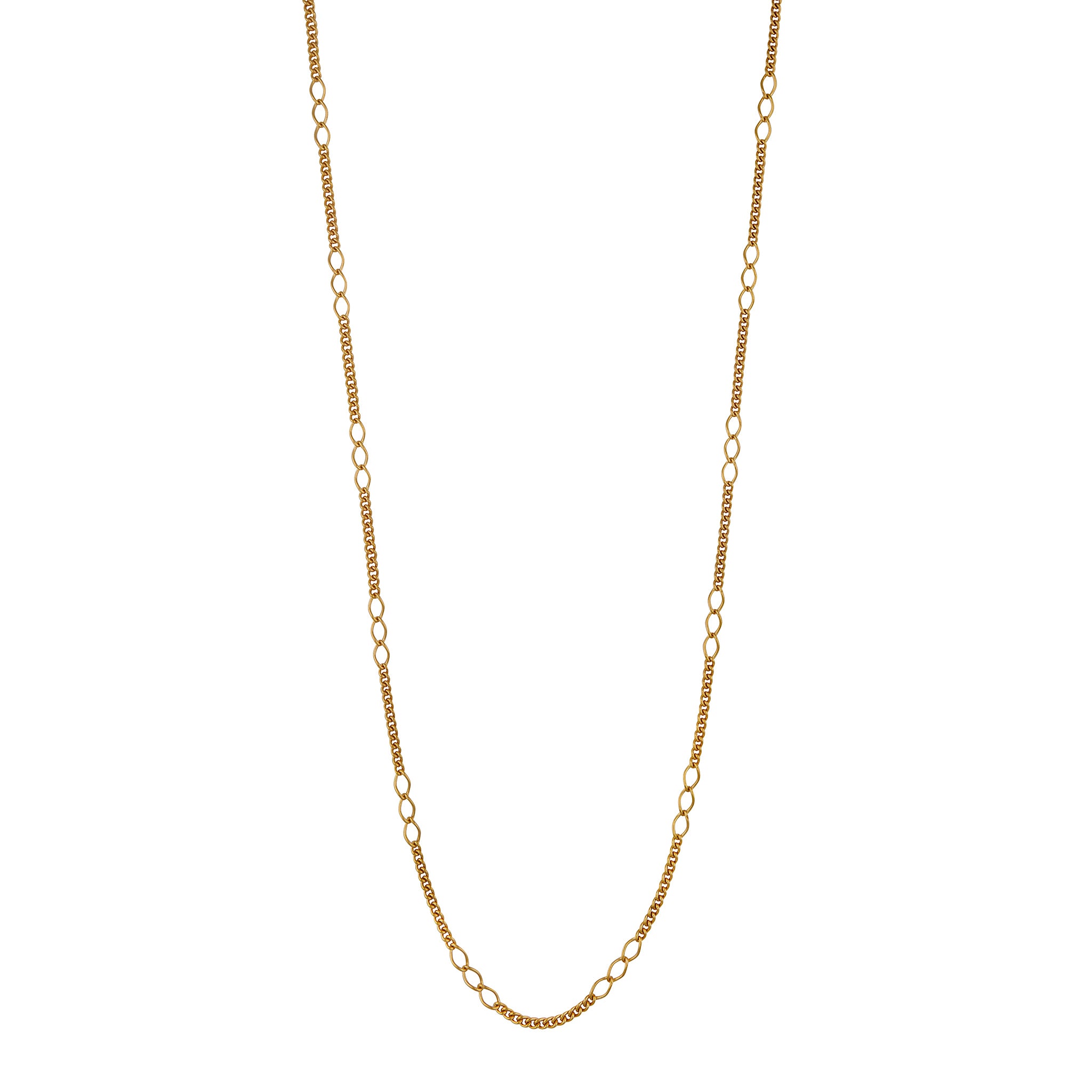Gold filled chain necklace designed by Maura Green