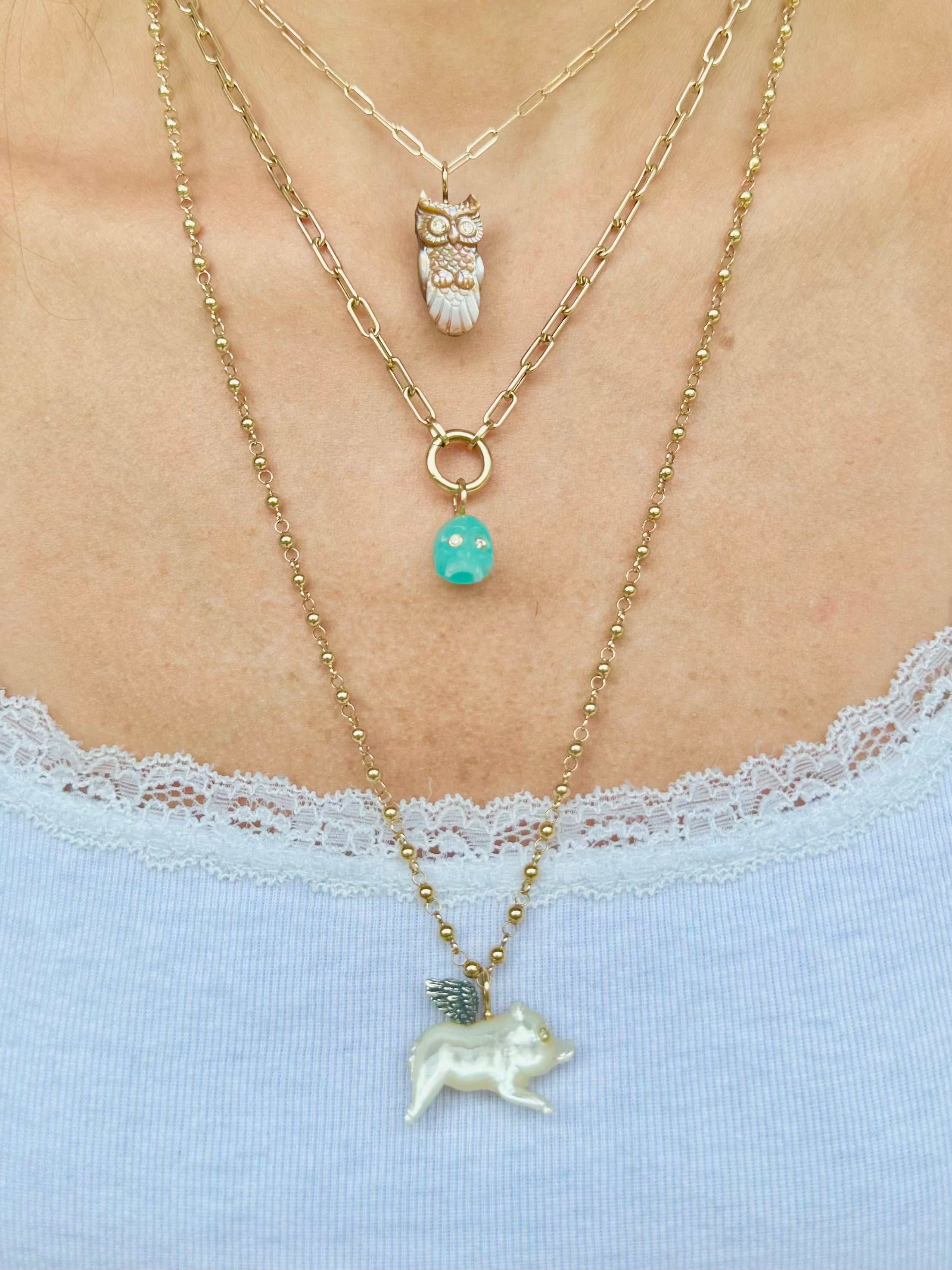 Pacific Blue Chalcedony Skull Baby