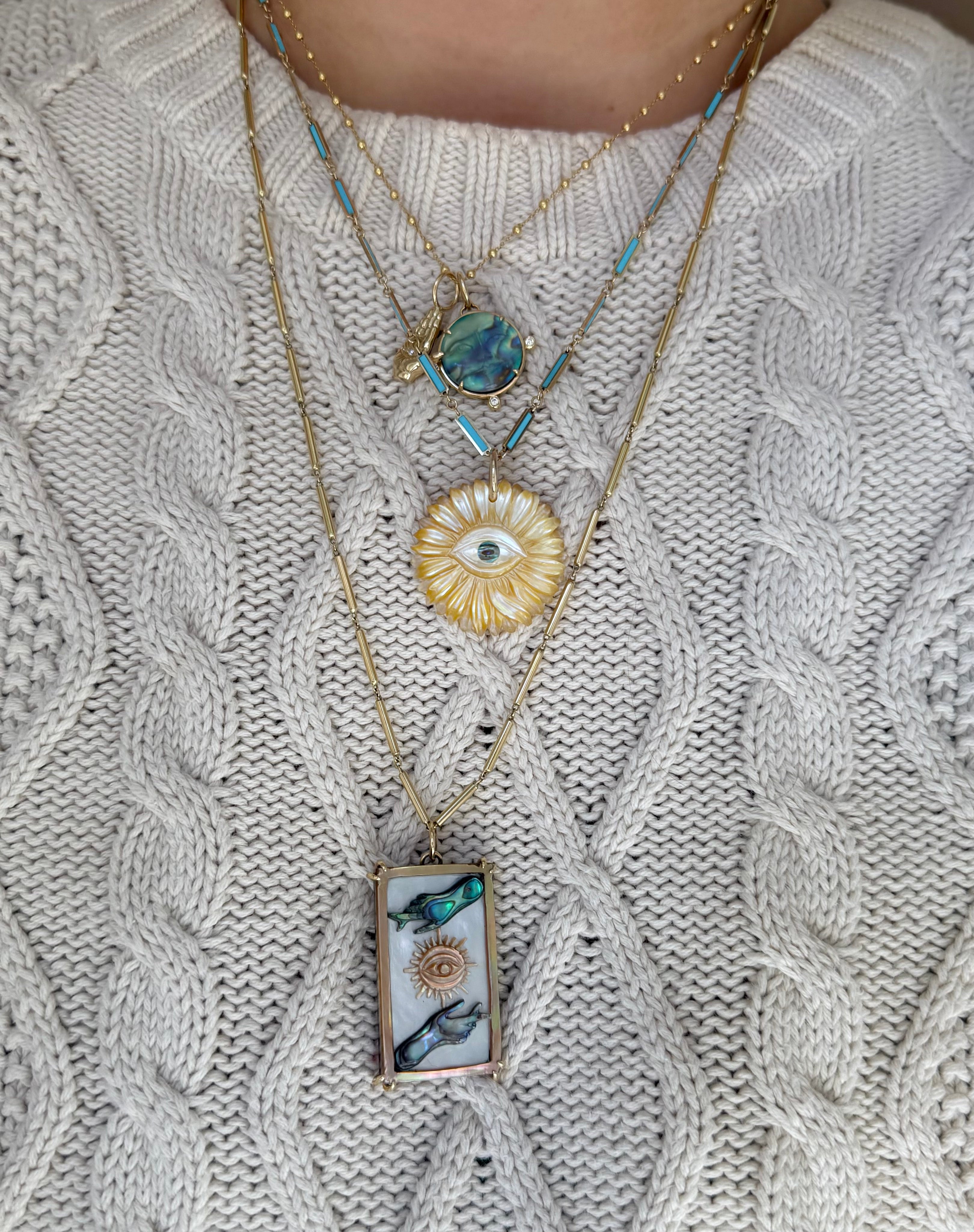Sun Tarot Card Charm in 14K Gold – Maura Green