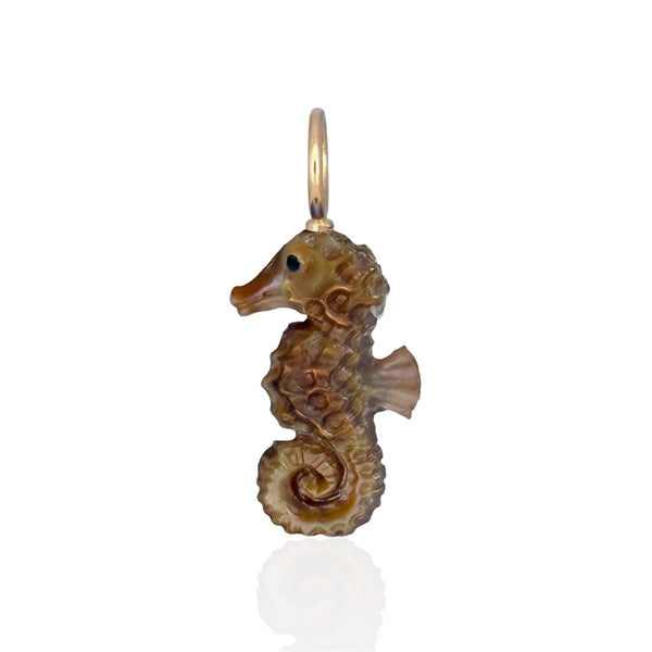 Copper Oyster Shell Seahorse – Maura Green