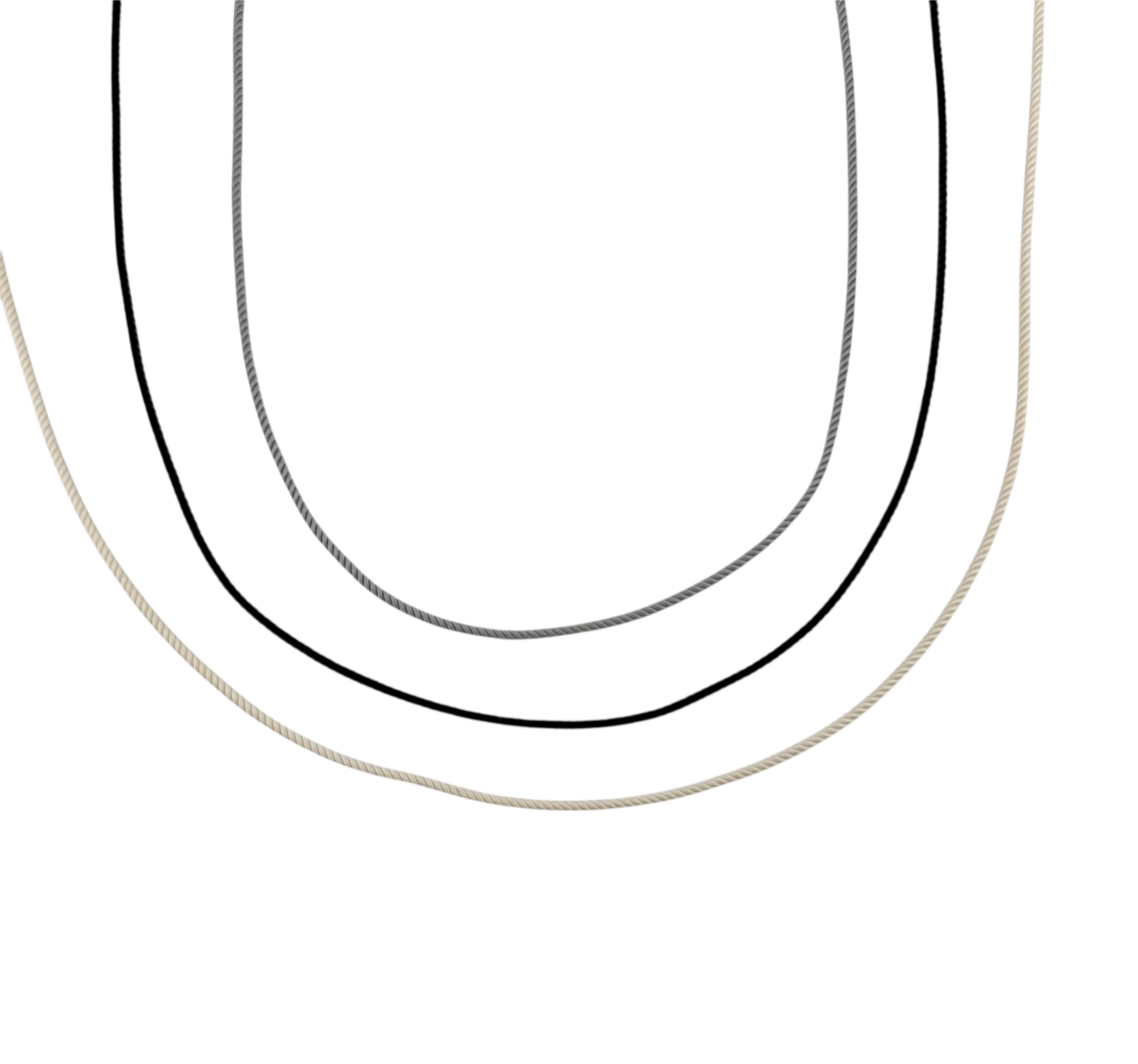 Silk Cord with Silver Clasp