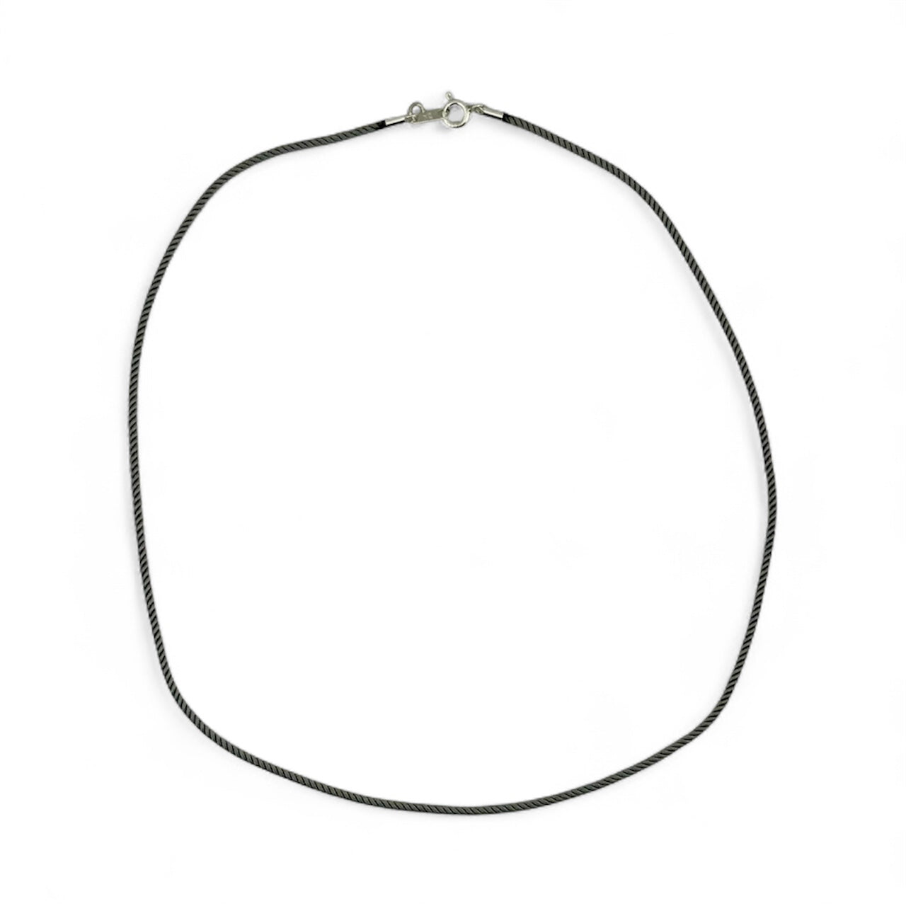 Silk Cord with Silver Clasp