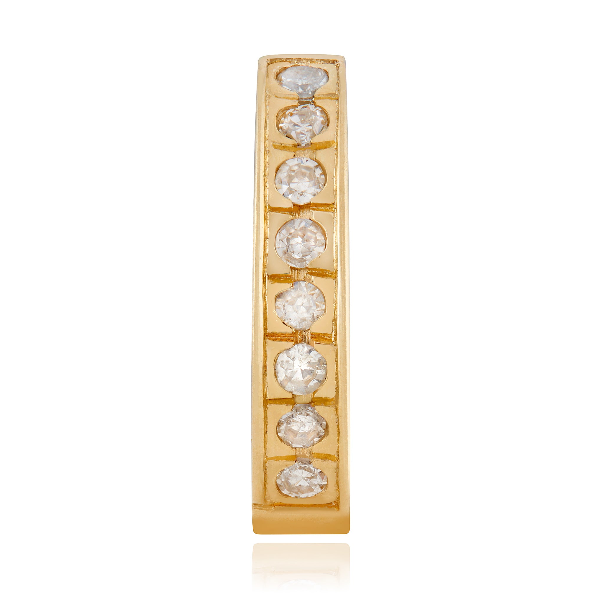 A gold clasp with diamonds designed by Maura Green